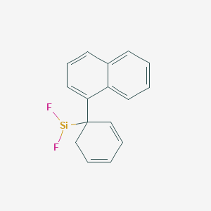 molecular formula C16H13F2Si B14490018 Difluoro[1-(naphthalen-1-yl)cyclohexa-2,4-dien-1-yl]silyl CAS No. 63322-24-7