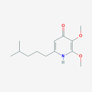 molecular formula C13H21NO3 B14490038 2,3-Dimethoxy-6-(4-methylpentyl)pyridin-4(1H)-one CAS No. 63642-90-0