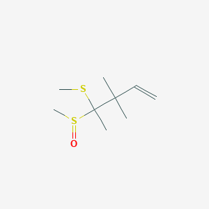 4-(Methanesulfinyl)-3,3-dimethyl-4-(methylsulfanyl)pent-1-ene