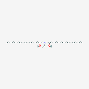 molecular formula C34H71NO2 B14490065 1,1'-(Ethylazanediyl)di(hexadecan-2-ol) CAS No. 64480-00-8