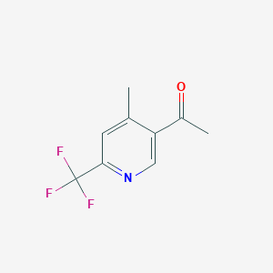 B1449013 1-(6-(Trifluoromethyl)-4-methylpyridin-3-yl)ethanone CAS No. 1881330-45-5