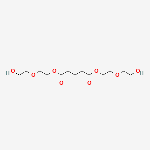 molecular formula C13H24O8 B14490138 Bis[2-(2-hydroxyethoxy)ethyl] pentanedioate CAS No. 64644-45-7