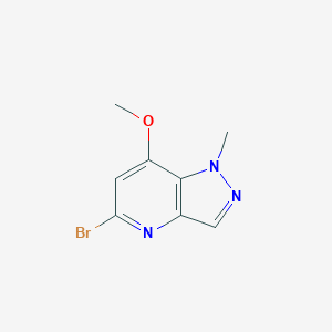 molecular formula C8H8BrN3O B1449014 5-溴-7-甲氧基-1-甲基-1H-吡唑并[4,3-b]吡啶 CAS No. 1956369-60-0