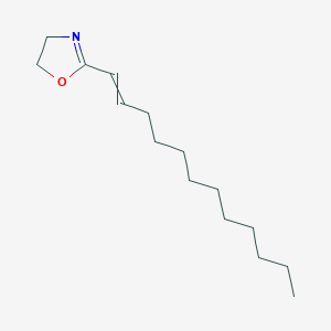 molecular formula C15H27NO B14490150 2-(Dodec-1-EN-1-YL)-4,5-dihydro-1,3-oxazole CAS No. 65884-89-1
