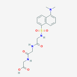 Glycine, N-(N-(N-((5-(dimethylamino)-1-naphthalenyl)sulfonyl)glycyl)glycyl)-