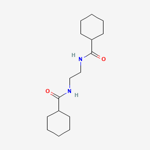 molecular formula C16H28N2O2 B14490159 Cyclohexanecarboxamide, N,N'-1,2-ethanediylbis- CAS No. 65147-27-5