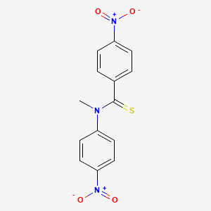 N-Methyl-4-nitro-N-(4-nitrophenyl)benzene-1-carbothioamide