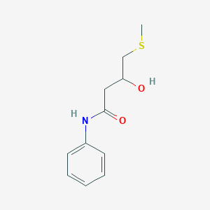 3-Hydroxy-4-(methylsulfanyl)-N-phenylbutanamide