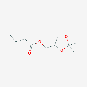 molecular formula C10H16O4 B14490206 (2,2-Dimethyl-1,3-dioxolan-4-yl)methyl but-3-enoate CAS No. 63303-80-0