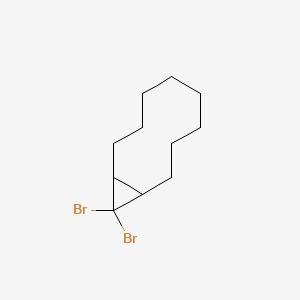 molecular formula C11H18Br2 B14490210 11,11-Dibromobicyclo[8.1.0]undecane CAS No. 64480-09-7