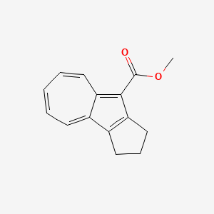 molecular formula C15H14O2 B14490226 Methyl 2,3-dihydro-1H-cyclopenta[a]azulene-9-carboxylate CAS No. 63964-69-2