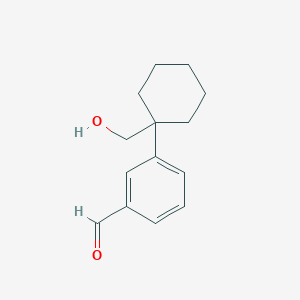 molecular formula C14H18O2 B1449023 3-(1-(Hydroxymethyl)cyclohexyl)benzaldehyde CAS No. 1780650-83-0
