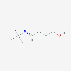 molecular formula C8H17NO B14490235 (4E)-4-(tert-Butylimino)butan-1-ol CAS No. 63246-74-2