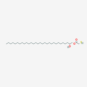 molecular formula C32H64O3S B14490251 2-Hydroxytriacontyl sulfanylacetate CAS No. 63872-60-6