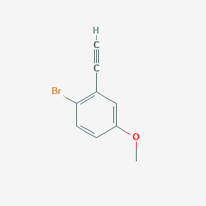 molecular formula C9H7BrO B1449026 1-溴-2-乙炔基-4-甲氧基苯 CAS No. 1011736-13-2