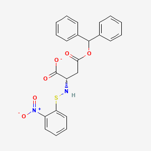 (2S)-4-(Diphenylmethoxy)-2-{[(2-nitrophenyl)sulfanyl]amino}-4-oxobutanoate