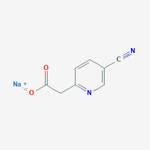molecular formula C8H5N2NaO2 B1449028 Sodium 2-(5-cyanopyridin-2-yl)acetate CAS No. 1803606-70-3