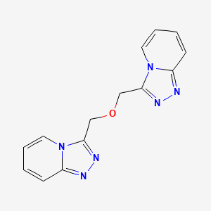 molecular formula C14H12N6O B14490286 3,3'-[Oxybis(methylene)]di([1,2,4]triazolo[4,3-a]pyridine) CAS No. 64762-55-6