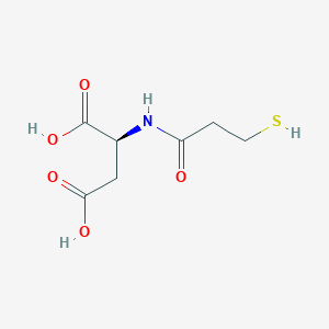 molecular formula C7H11NO5S B14490298 N-(3-Sulfanylpropanoyl)-L-aspartic acid CAS No. 65134-67-0