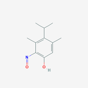 molecular formula C11H15NO2 B14490303 3,5-Dimethyl-2-nitroso-4-(propan-2-yl)phenol CAS No. 65695-52-5