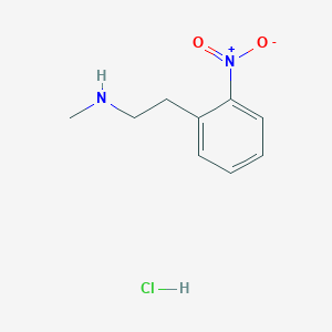 molecular formula C9H13ClN2O2 B1449032 甲基[2-(2-硝基苯基)乙基]胺盐酸盐 CAS No. 1803592-87-1