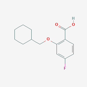 molecular formula C14H17FO3 B1449034 2-环己氧甲基-4-氟苯甲酸 CAS No. 1960998-34-8