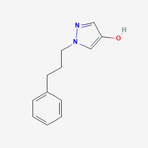 molecular formula C12H14N2O B1449043 1-(3-苯基丙基)-1H-吡唑-4-醇 CAS No. 1600663-75-9