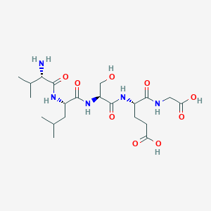 molecular formula C21H37N5O9 B1449047 H-Val-Leu-Ser-Glu-Gly-OH CAS No. 83178-69-2