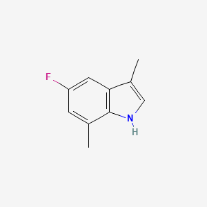 B1449064 5-Fluoro-3,7-dimethyl-1H-indole CAS No. 1360931-64-1