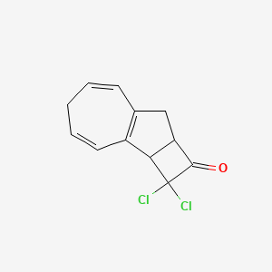 B14490672 2,2-Dichloro-2a,5,8,8a-tetrahydrocyclobuta[a]azulen-1(2H)-one CAS No. 63320-37-6