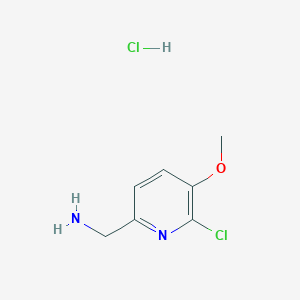 molecular formula C7H10Cl2N2O B1449072 C-(6-氯-5-甲氧基吡啶-2-基)-甲胺盐酸盐 CAS No. 2203016-83-3