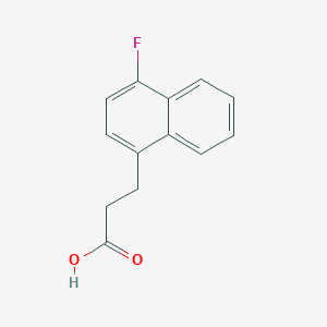 molecular formula C13H11FO2 B1449078 3-(4-Fluoronaphthalen-1-yl)propanoic acid CAS No. 2059956-15-7