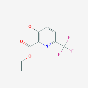 molecular formula C10H10F3NO3 B1449083 Ethyl 3-methoxy-6-(trifluoromethyl)picolinate CAS No. 1803882-38-3