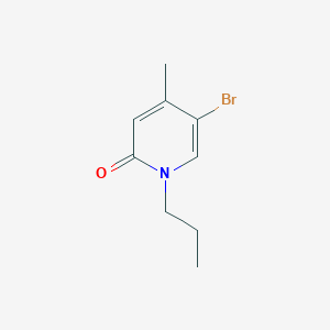 molecular formula C9H12BrNO B1449085 5-溴-4-甲基-1-丙基-1,2-二氢吡啶-2-酮 CAS No. 1850880-16-8