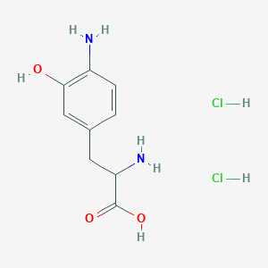 molecular formula C9H14Cl2N2O3 B1449091 2-氨基-3-(4-氨基-3-羟基苯基)丙酸 2HCl CAS No. 88686-36-6