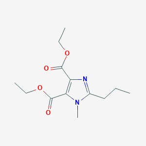 molecular formula C13H20N2O4 B1449098 1-甲基-2-丙基-1H-咪唑-4,5-二羧酸二乙酯 CAS No. 1355334-81-4