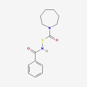 N-[(Azepane-1-carbonyl)sulfanyl]benzamide