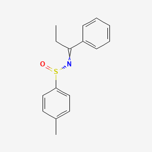 4-Methyl-N-(1-phenylpropylidene)benzene-1-sulfinamide