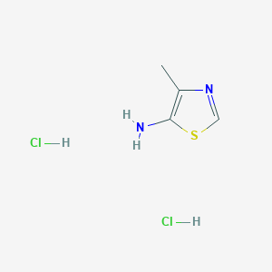 molecular formula C4H8Cl2N2S B1449106 4-Methyl-1,3-thiazol-5-amine dihydrochloride CAS No. 1797246-54-8