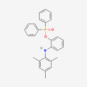 molecular formula C27H26NO2P B14491066 2-(2,4,6-Trimethylanilino)phenyl diphenylphosphinate CAS No. 65171-48-4