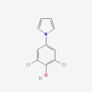 molecular formula C10H7Cl2NO B1449116 2,6-Dichloro-4-(1H-pyrrol-1-yl)phenol CAS No. 855406-67-6