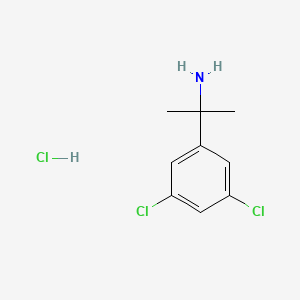 molecular formula C9H12Cl3N B1449121 2-(3,5-Dichlorophenyl)propan-2-amine hydrochloride CAS No. 1417638-35-7