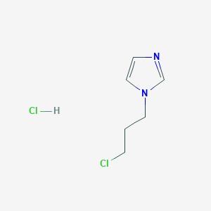 molecular formula C6H10Cl2N2 B1449123 1-(3-chloropropyl)-1H-imidazole hydrochloride CAS No. 1417568-63-8