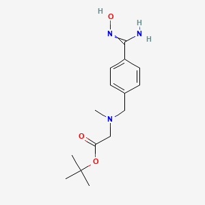 molecular formula C15H23N3O3 B1449124 tert-butyl N-{4-[amino(hydroxyimino)methyl]benzyl}-N-methylglycinate CAS No. 1246526-89-5