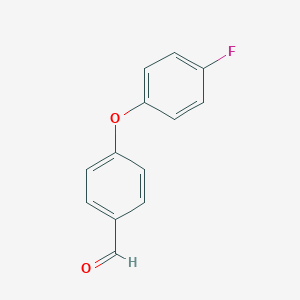 molecular formula C13H9FO2 B144913 4-(4-氟苯氧基)苯甲醛 CAS No. 137736-06-2