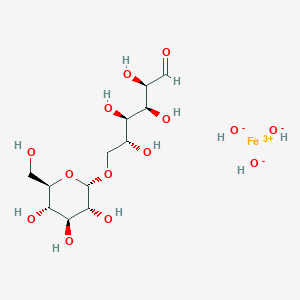 molecular formula C12H25FeO14 B1449136 注射铁 CAS No. 53858-86-9