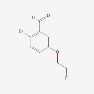 molecular formula C9H8BrFO2 B1449142 2-Bromo-5-(2-fluoroethoxy)benzaldehyde CAS No. 1539055-08-7