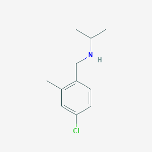 molecular formula C11H16ClN B1449143 [(4-氯-2-甲基苯基)甲基](丙烷-2-基)胺 CAS No. 1501932-07-5
