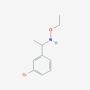 molecular formula C10H14BrNO B1449154 [1-(3-溴苯基)乙基](乙氧基)胺 CAS No. 1549736-97-1