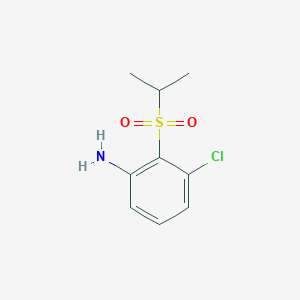 molecular formula C9H12ClNO2S B1449177 3-Chloro-2-(propane-2-sulfonyl)aniline CAS No. 1097921-24-8